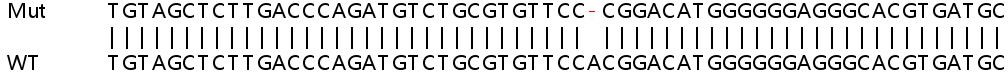 Sanger Sequencing - Human IL15RA knockout A549 cell lysate (AB257479), expandable thumbnail