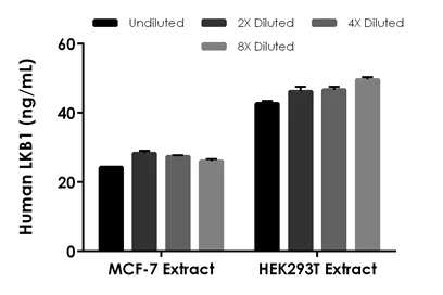 Sandwich ELISA - Human LKB1 ELISA Kit (AB233612)
