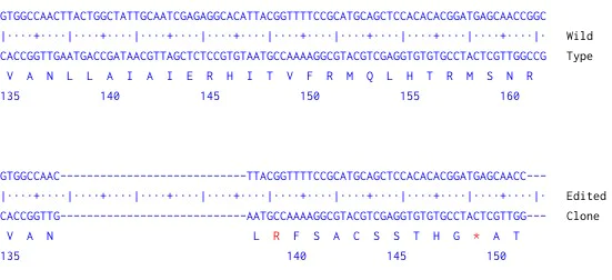 Next Generation Sequencing - Human LPAR1 knockout A549 cell line (AB301046)