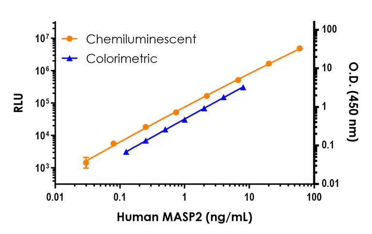 Sandwich ELISA - Human MASP2 ELISA Kit, Chemiluminescent (AB325738)