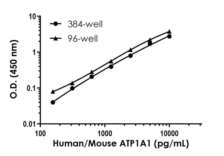 Sandwich ELISA - Human/Mouse alpha 1 Sodium Potassium ATPase (ATP1A1) ELISA Kit - Extracellular (AB324503)