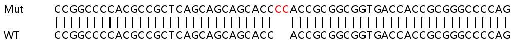 Sanger Sequencing - Human NOMO2 knockout HeLa cell lysate (AB263282)