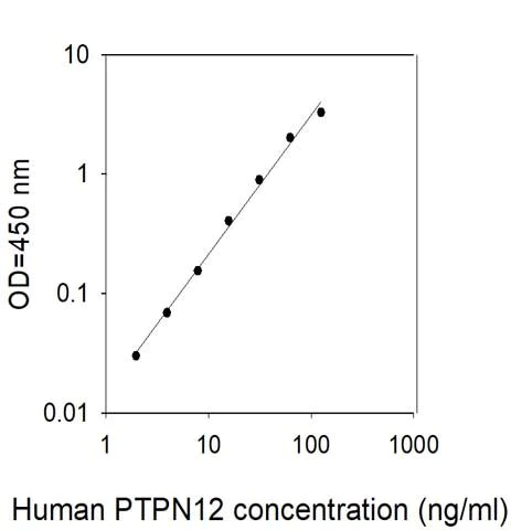 Sandwich ELISA - Human PTPN12 ELISA Kit (AB314375)