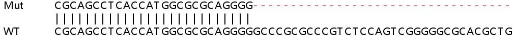 Sanger Sequencing - Human S1PR5 (EDG8) knockout HeLa cell line (AB265613), expandable thumbnail
