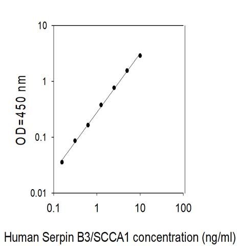 Sandwich ELISA - Human Serpin B3/SCCA ELISA Kit (AB314341)