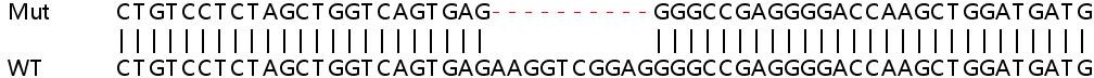 Sanger Sequencing - Human SH3GL1 (EEN) knockout HEK-293T cell line (AB266260), expandable thumbnail