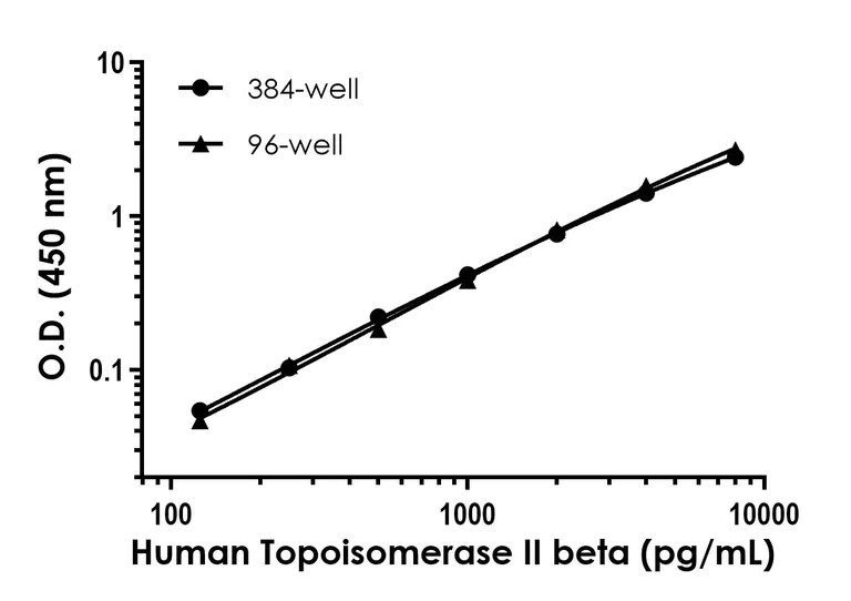 Sandwich ELISA - Human Topoisomerase II beta/TOP2B ELISA Kit- Extracellular (AB324318)