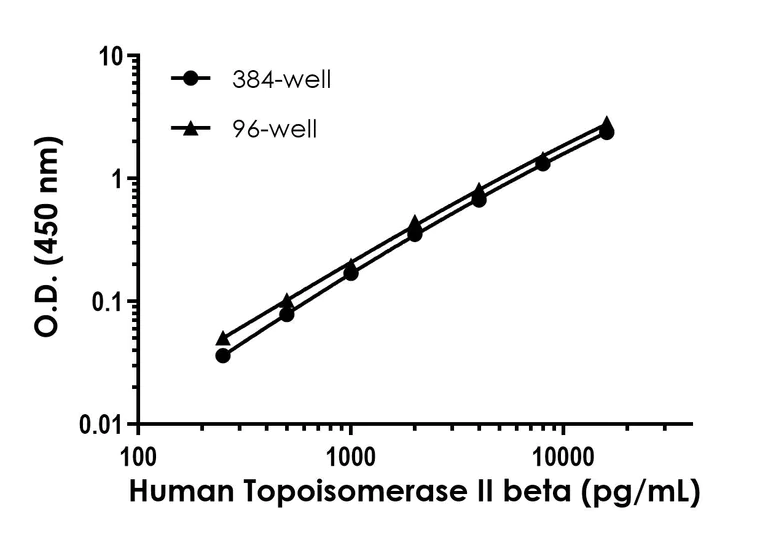 Sandwich ELISA - Human Topoisomerase II beta/TOP2B ELISA Kit- Intracellular (AB324319)