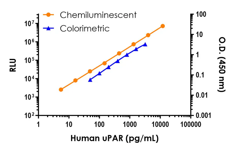 Sandwich ELISA - Human uPAR ELISA Kit, Chemiluminescent (AB326406)