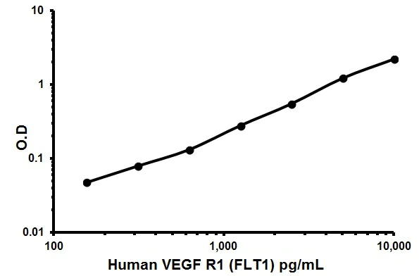 Sandwich ELISA - Human VEGF R1 ELISA Kit (FLT1) (AB119613)