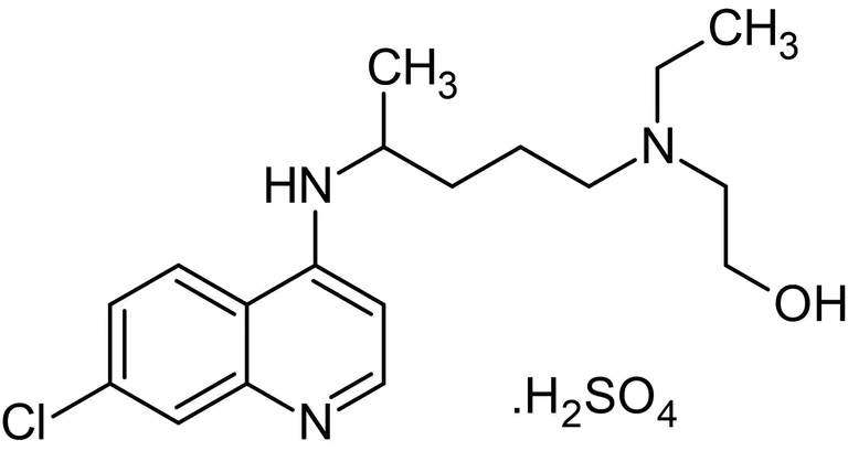 Chemical Structure - Hydroxychloroquine sulfate, Anti-inflammatory and antimalarial agent (AB120827)