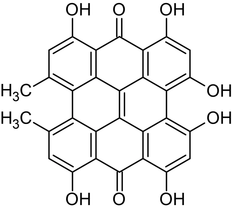 Chemical Structure - Hypericin, PKC inhibitor (AB142440)