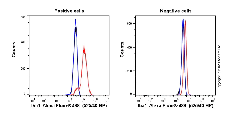Flow Cytometry (Intracellular) - Anti-Iba1 antibody [EPR16588] - Microglia marker (AB178846)