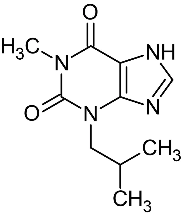 Chemical Structure - IBMX, Non-specific cAMP and cGMP inhibitor (AB120840)