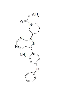 Chemical Structure - Ibrutinib (PCI-32765), BTK inhibitor (AB254447)