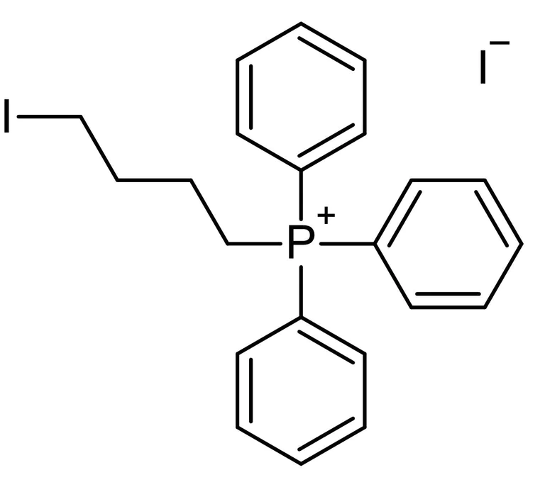 Chemical Structure - IBTP ((4-Iodobutyl)triphenylphosphonium), mitochondrial thiol-specific cationic alkylation reagent (AB144646)