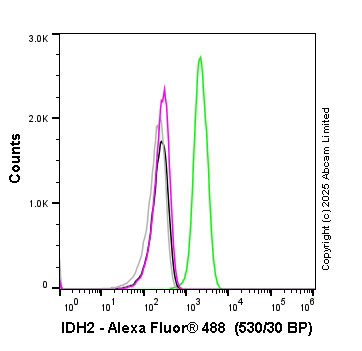 Flow Cytometry (Intracellular) - Anti-IDH2 antibody [EPR7577] - BSA and Azide free (AB230796)