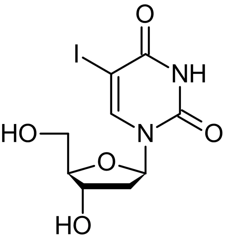 Chemical Structure - Idoxuridine, Antiviral thymidine analog (AB142581)