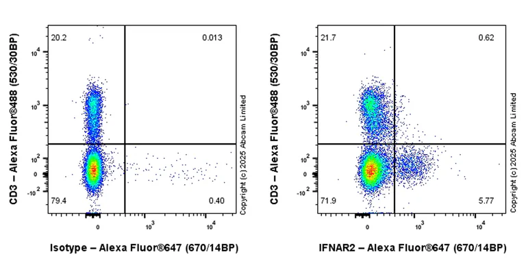 Flow Cytometry - Anti-IFNAR2 antibody [EPR30040-618] (AB325427)
