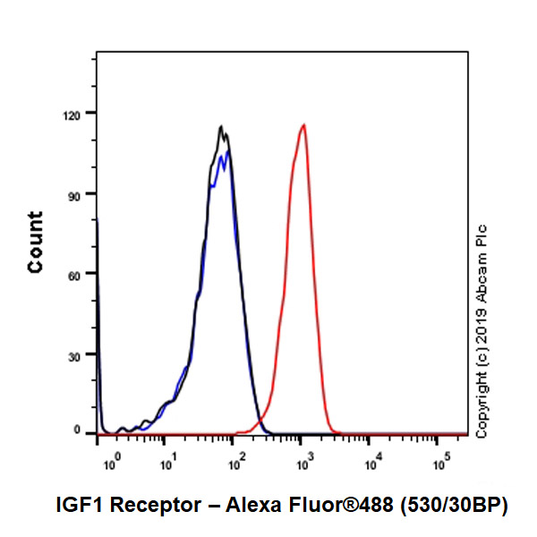 Flow Cytometry - Anti-IGF1 Receptor antibody [EPR23027-80] - BSA and Azide free (AB267344), expandable thumbnail