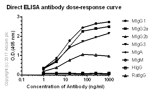 ELISA - Anti-IgG1 + IgG2a + IgG3 antibody [M204-3] - BSA and Azide free (AB226129)