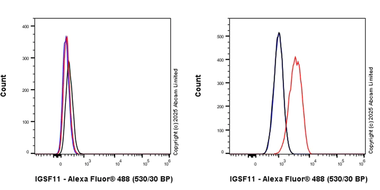 Flow Cytometry - Anti-IGSF11 antibody [EPR27279-37] - BSA and Azide free (AB325351)