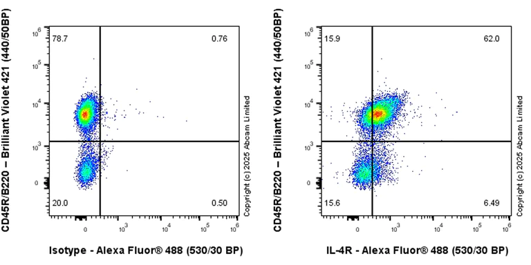 Flow Cytometry - Anti-IL-4R antibody [RM2076] (AB323370)