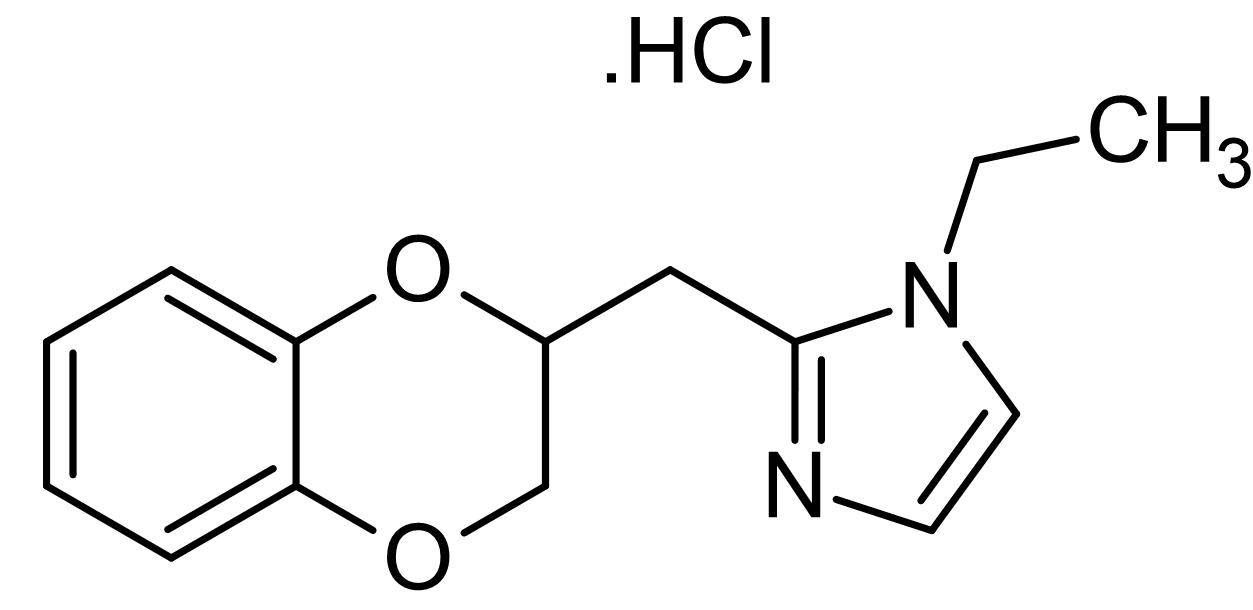 Chemical Structure - Imiloxan hydrochloride, alpha2B adrenoceptor antagonist (AB141137)