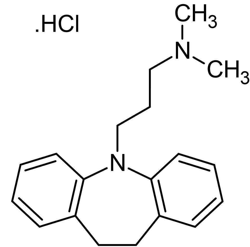 Chemical Structure - Imipramine hydrochloride, Tricyclic antidepressant (AB141046), expandable thumbnail