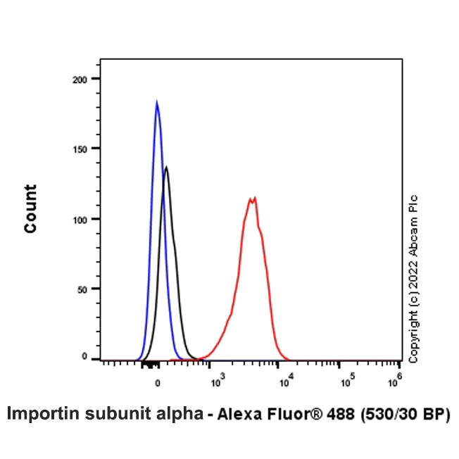 Flow Cytometry (Intracellular) - Anti-Importin subunit alpha antibody [EPR26346-53] (AB307438)