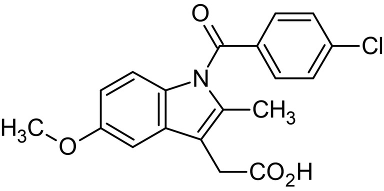 Chemical Structure - Indomethacin, Non-selective COX inhibitor (AB120719)