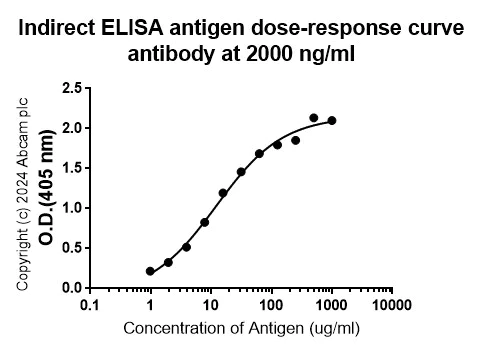 Indirect ELISA - Anti-influenza A H1N1 (A/California/07/2009) neuraminidase antibody [CD6] - BSA and Azide free (AB318989)