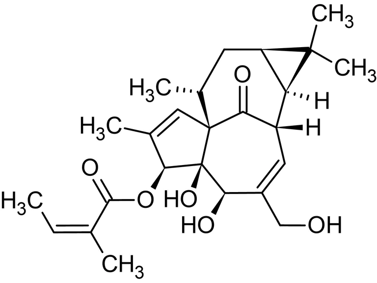 Chemical Structure - Ingenol-3-angelate, PKC activator (AB144280)