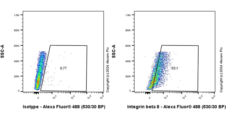 Flow Cytometry (Intracellular) - Anti-Integrin beta 8 antibody [EPR27246-85] (AB317020)