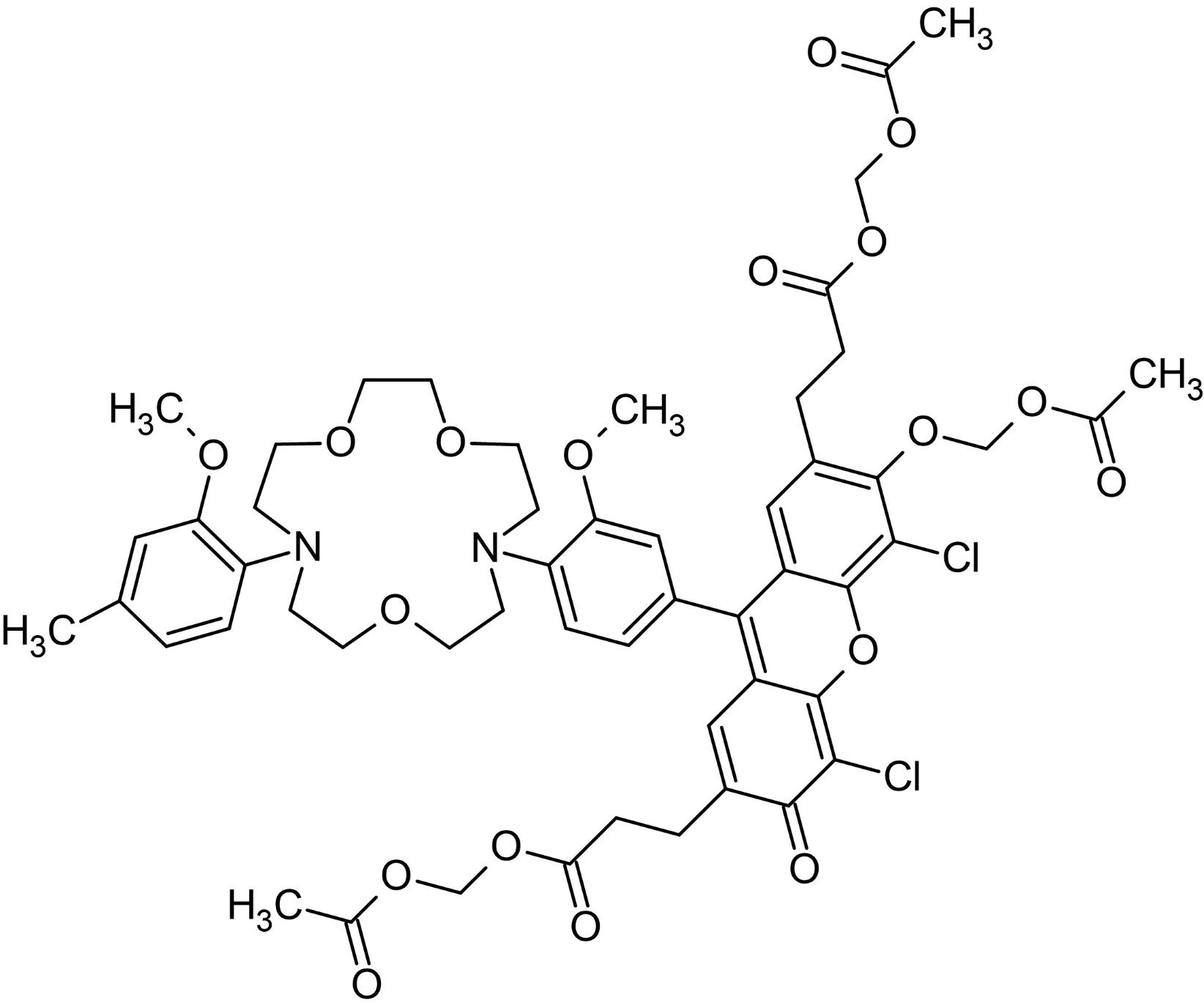 Chemical Structure - ION NaTRIUM Green™-2 AM, cytosolic Na+ indicator (AB142802)