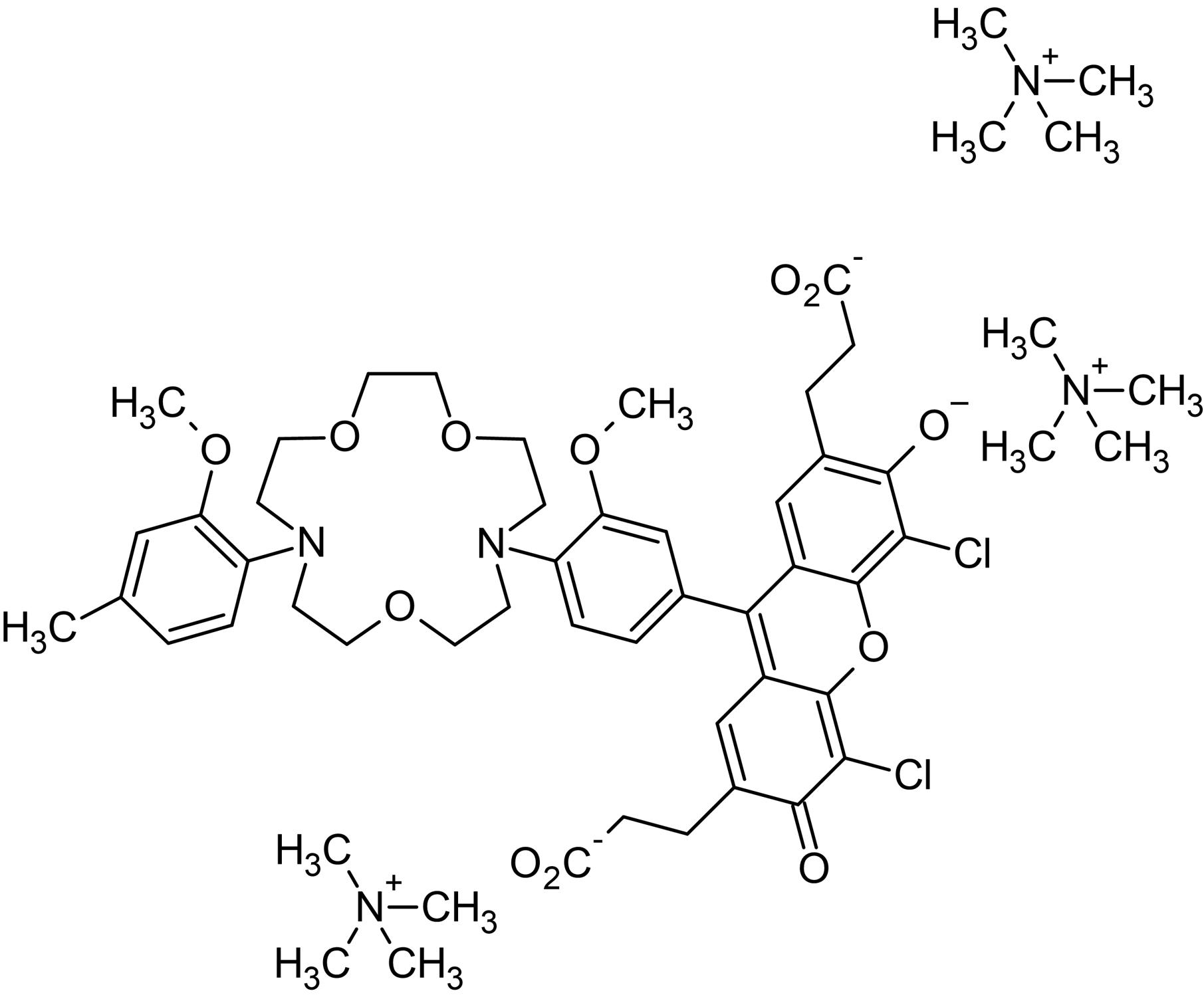 Chemical Structure - ION NaTRIUM Green™-2 TMA+ Salt, cytosolic Na+ indicator (AB142803), expandable thumbnail