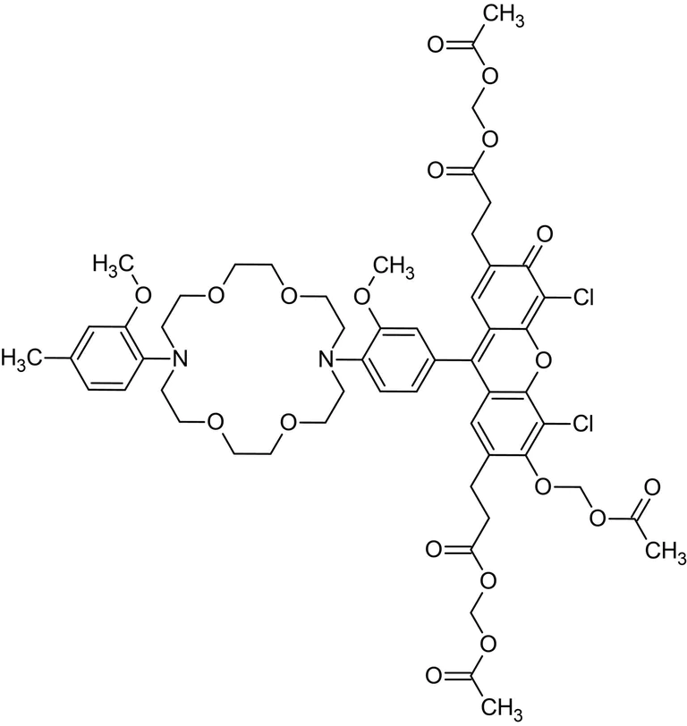 Chemical Structure - ION Potassium Green-2 AM, K+ indicator (AB142806)