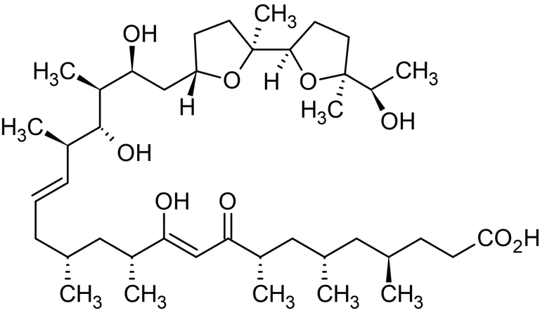Chemical Structure - Ionomycin (free acid) (ethanol solution), Ca2+ ionophore (AB146595)