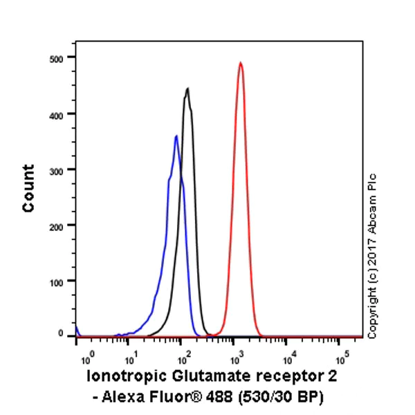 Flow Cytometry (Intracellular) - Anti-Ionotropic Glutamate receptor 2 antibody [EPR5032] - BSA and Azide free (AB240061)