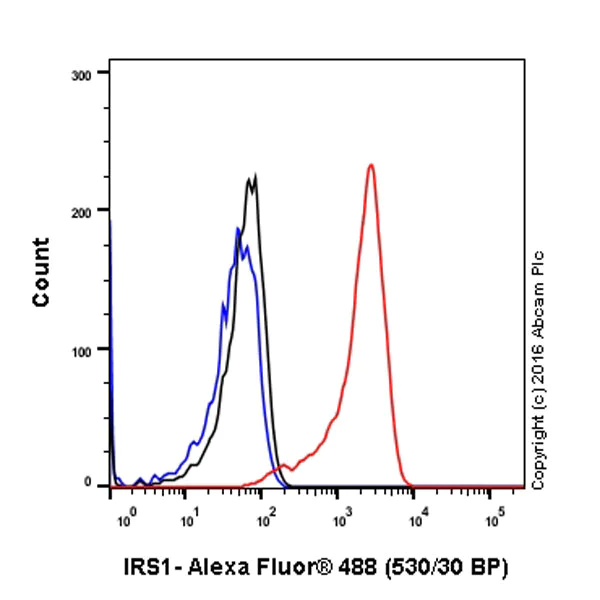 Flow Cytometry (Intracellular) - Anti-IRS1+IRS2 antibody [EP263Y] - BSA and Azide free (AB247286)