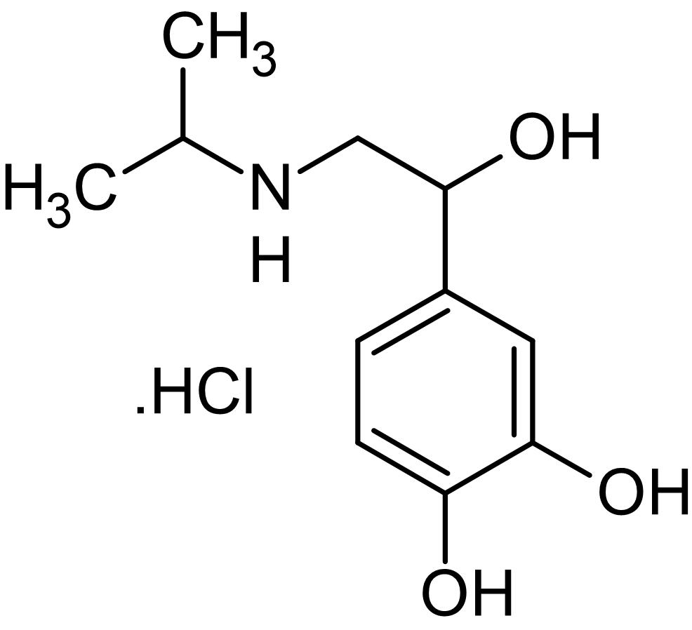 Chemical Structure - Isoprenaline hydrochloride (Isoproterenol), Non-selective beta adrenoceptor agonist (AB120710), expandable thumbnail