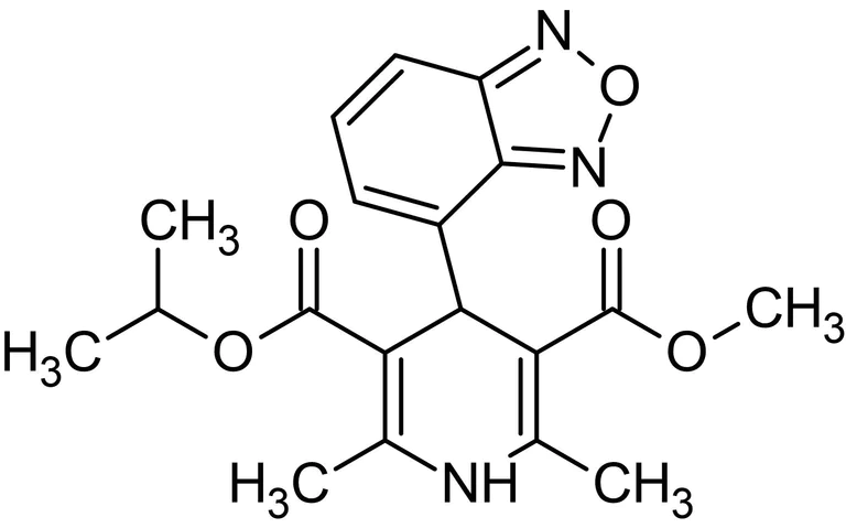 Chemical Structure - Isradipine, L-type Ca2+ channel blocker (AB120142)