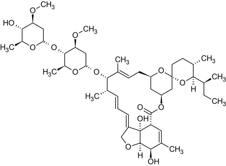 Chemical Structure - Ivermectin, Positive allosteric modulator of alpha7 nicotinic acetylcholine receptors (AB141813)