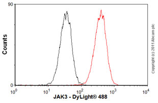 Flow Cytometry (Intracellular) - Anti-JAK3 antibody [EP909Y] (AB45141)