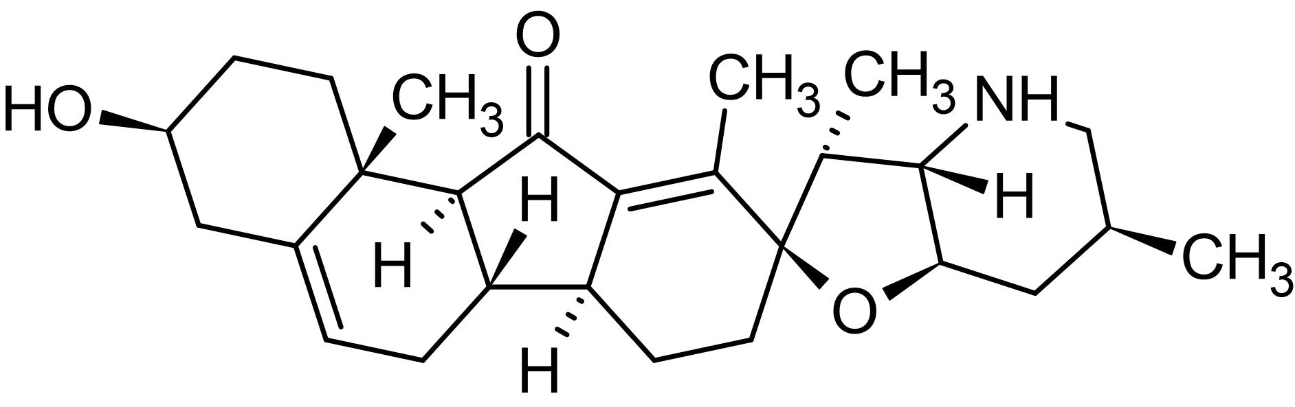 Chemical Structure - Jervine, Hedgehog (Hh) signaling inhibitor (AB120815), expandable thumbnail