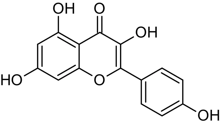 Chemical Structure - Kaempferol, Phytoestrogen (AB120357)