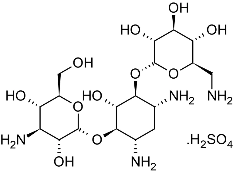 Chemical Structure - Kanamycin sulfate (aqueous), aminoglycoside antibiotic agent (AB146574)