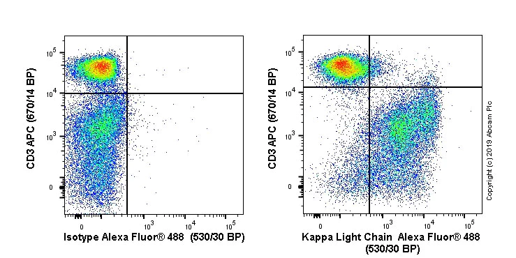 Flow Cytometry - Anti-Kappa light chain antibody [OX12] - BSA and Azide free (AB244585)