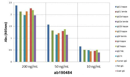 ELISA - Anti-Kappa light chain antibody [RM103] (AB190484)