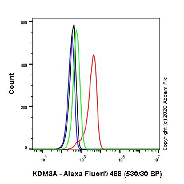 Flow Cytometry (Intracellular) - Anti-KDM3A / JHDM2A antibody [EPR18875-106] (AB243641), expandable thumbnail